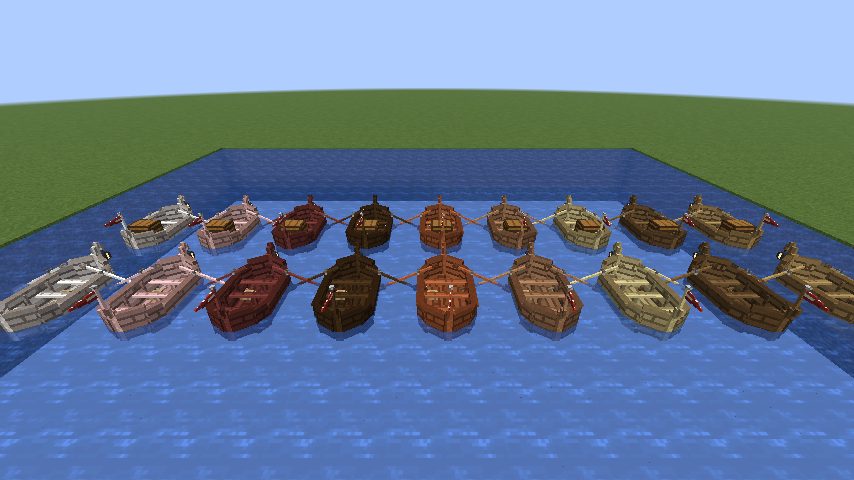 Longboats in every kind of wood