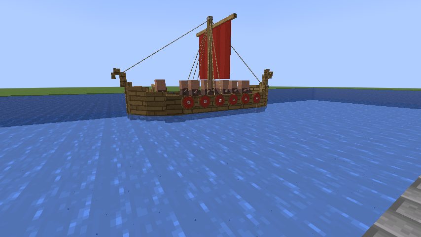 The longship under sail